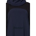 Dual colored abaya- Blue-Black